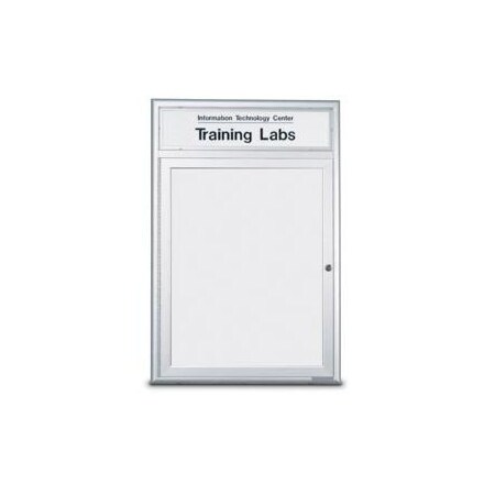 United Visual Products Triple Indoor Magnetic Wet/Dry Erase Boa UV881-BRONZE-WHTPORC